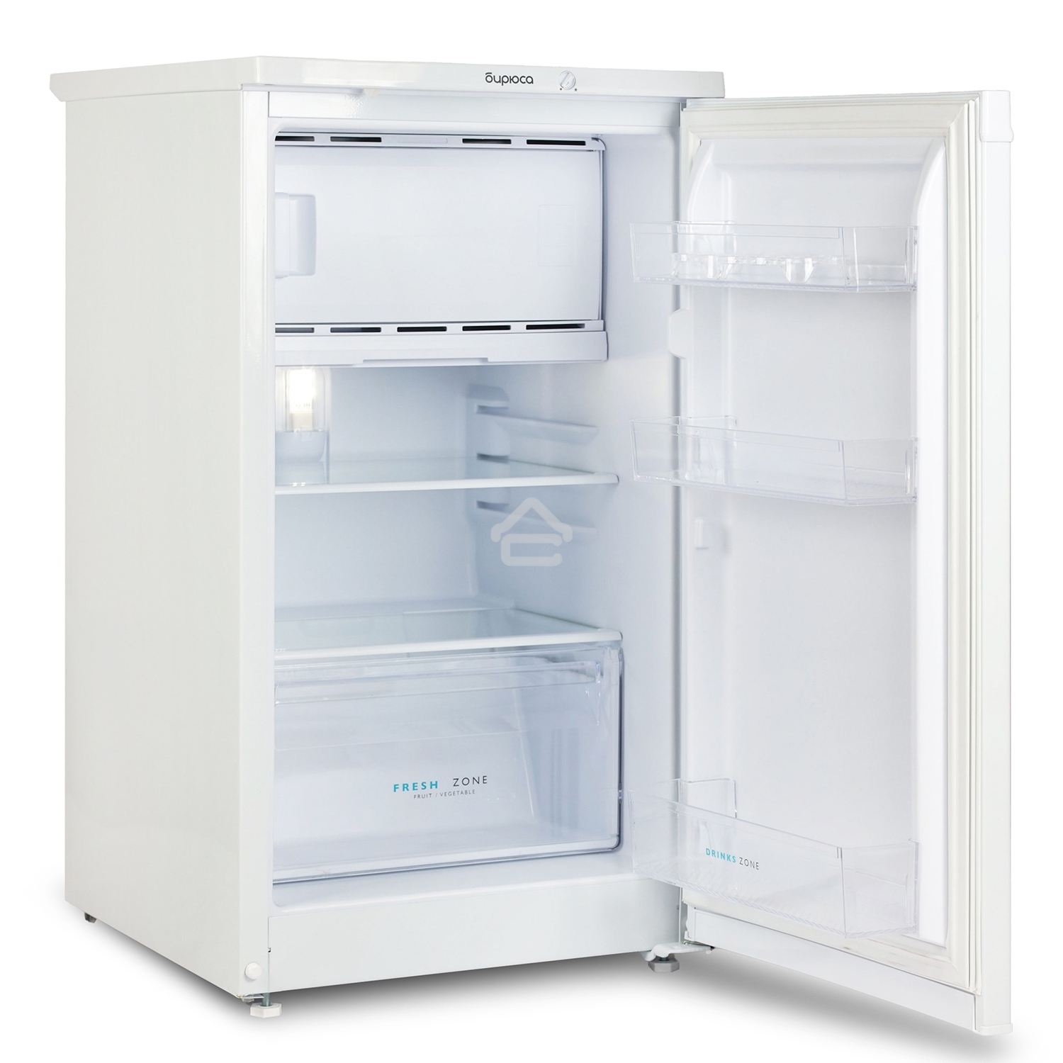 Холодильник Бирюса 408 белый однокамерный 88/27л морозилка сверху