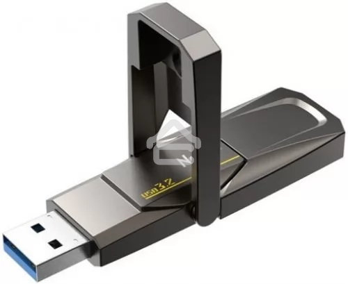 Флешка USB Netac US5 (NT03US5C-128G-32TA), 128Gb, USB 3.2/TypeC, 550/500, черный
