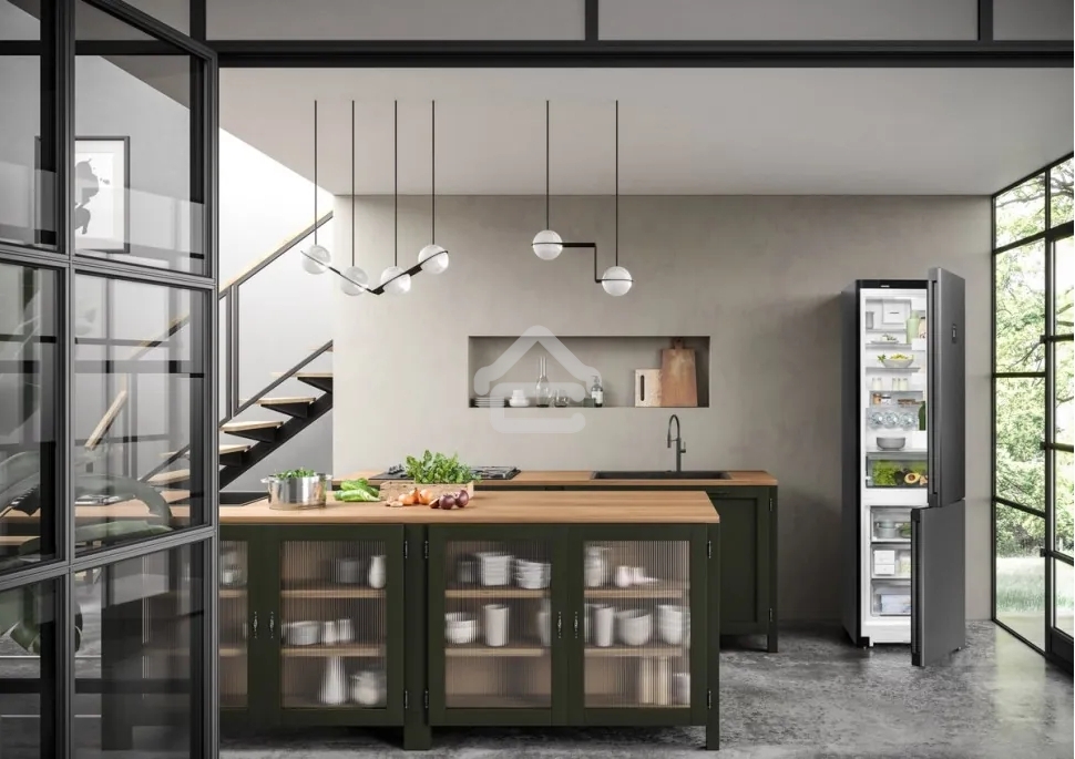 Холодильник Liebherr CNBDC 573I-22 001 черная нержавеющая сталь двухкамерный 266/94л морозилка снизу