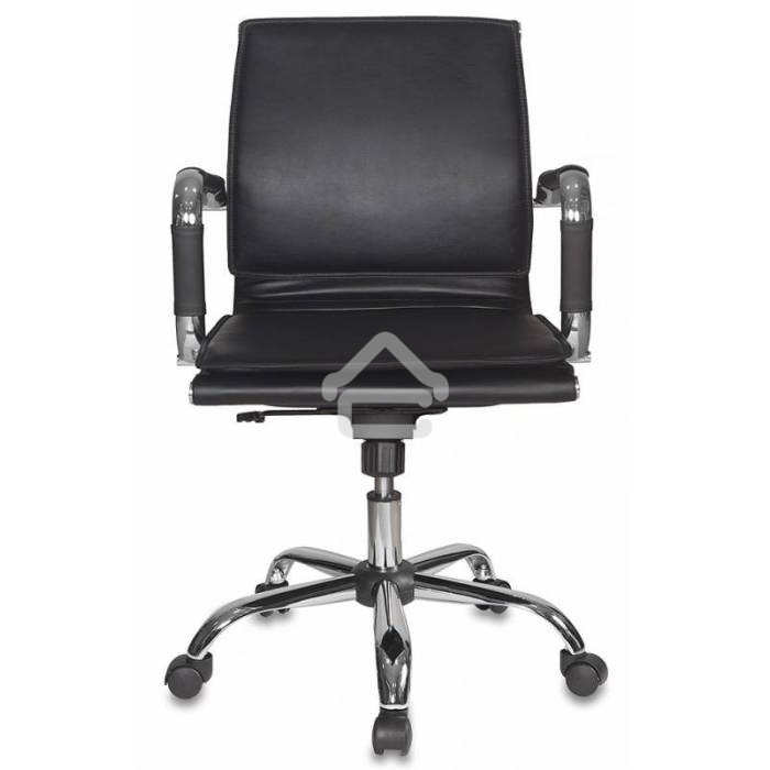Кресло руководителя Бюрократ CH-993-Low/Black черный, низкая спинка, искусственная кожа, крестовина хром