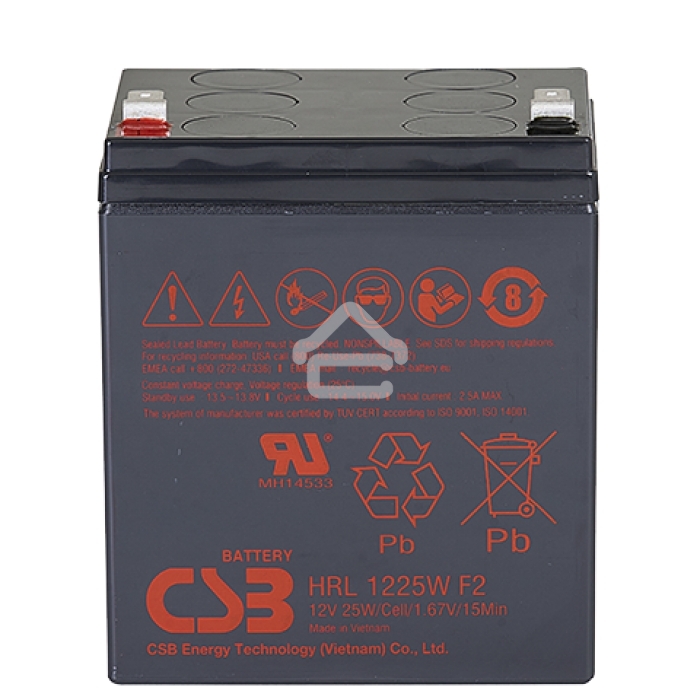 Батарея CSB HRL 1225W (12V 6Ah) F2