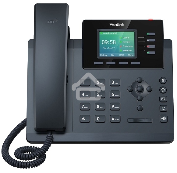 Настольный IP-телефон YEALINK SIP-T34W, 4 аккаунта, Wi-Fi, USB, 2.4