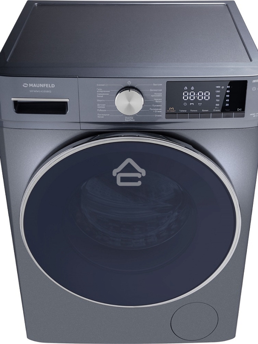 Стиральная машина Maunfeld MFWM1410SB02 темно-серебристый, загрузка фронтальная 10 кг, 1400 об/мин., класс: А+++