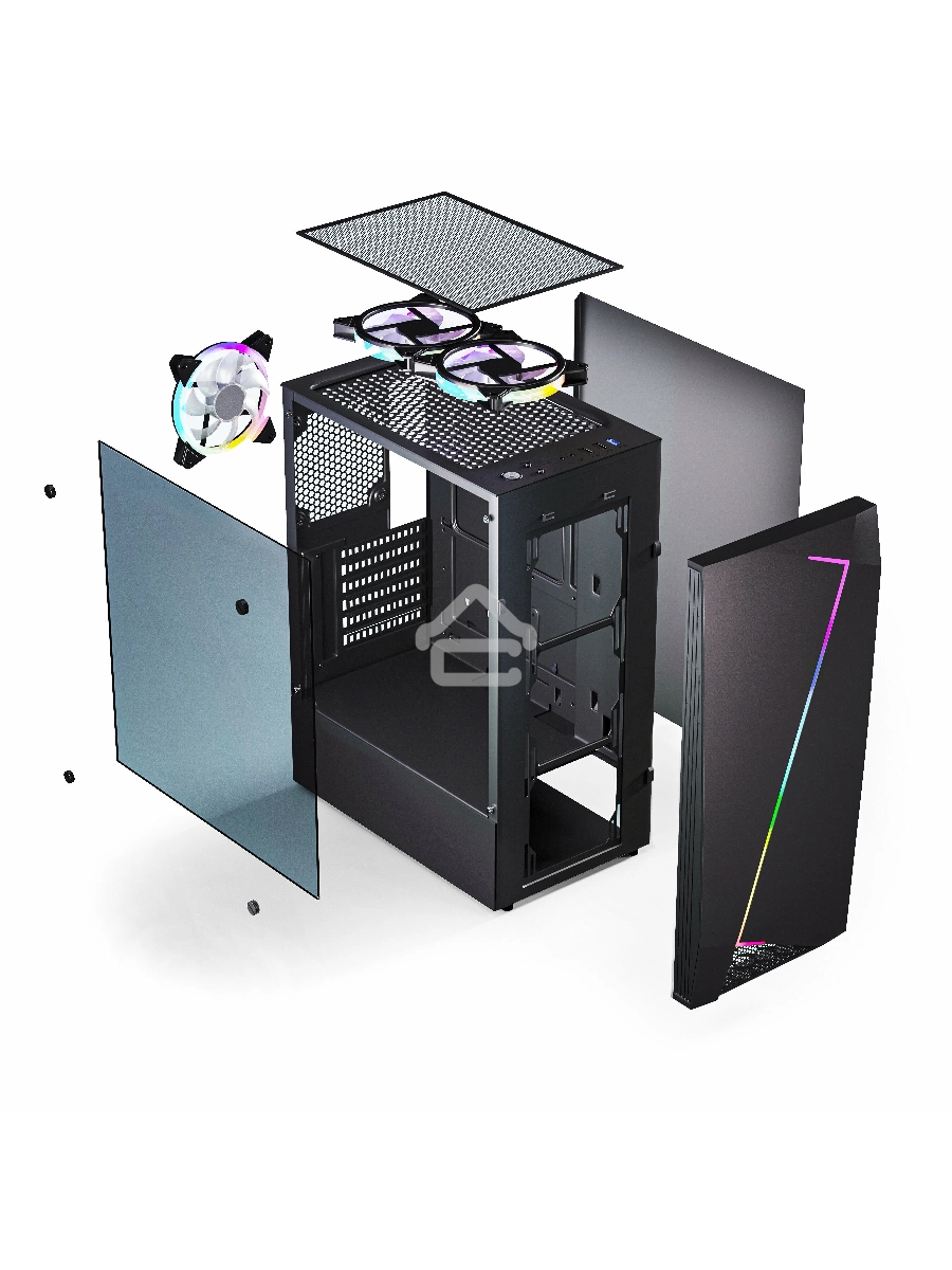 Компьютерный корпус ABR GQ-2 (8018) (USB3.0X1 + USB2.0 X2+audio)