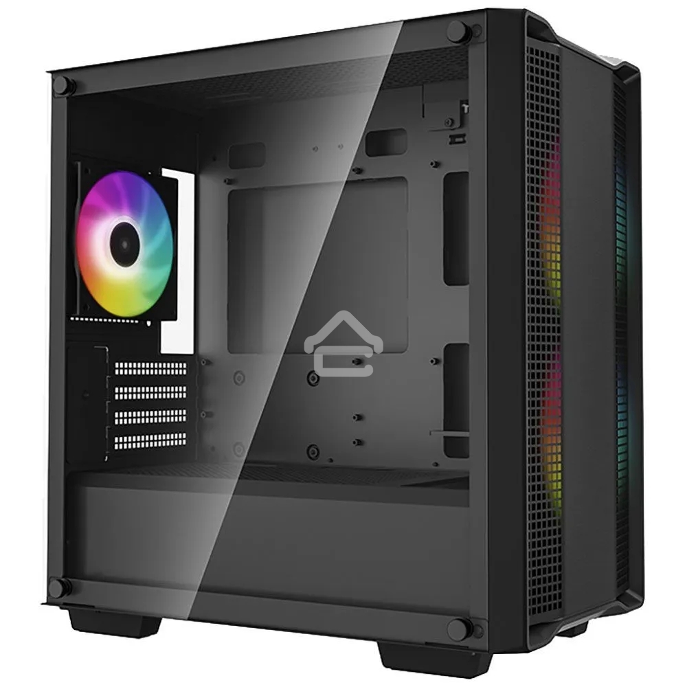 Компьютерный корпус DeepCool CC360 ARGb (R-CC360-BKAPM3-G-1) (mATX, без БП, 2xUSB, с окном)