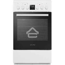 Плита электрическая Maunfeld MEC55CW08D белый, конфорок 4 шт, духовка 60 л, 50 см x 85 см x 60 см