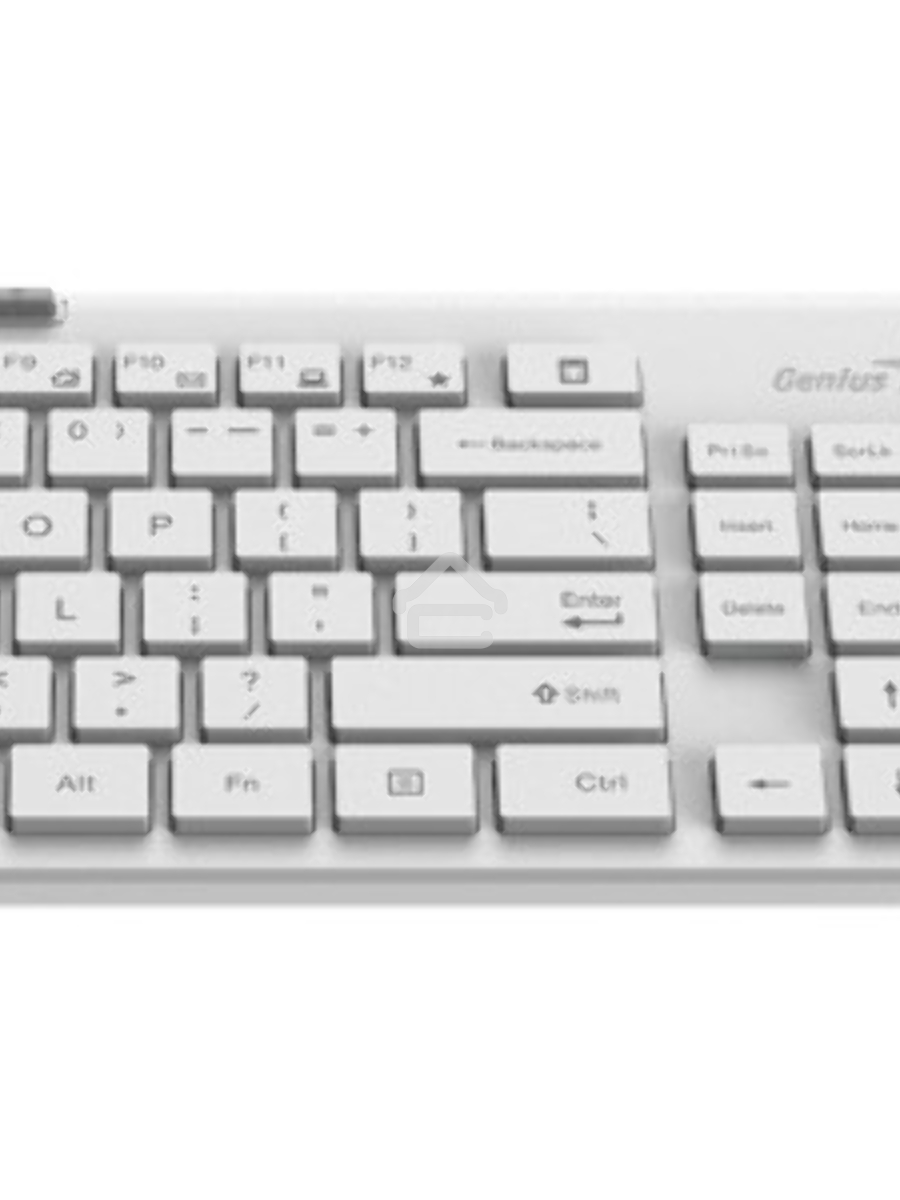Комплект беспроводной Genius Smart KM-8230 WHITE, клавиатура+мышь, USB, 1 мини-ресивер на оба устройства. Клавиатура: 104 клавиши кнопка SmartGenius, клавиши т