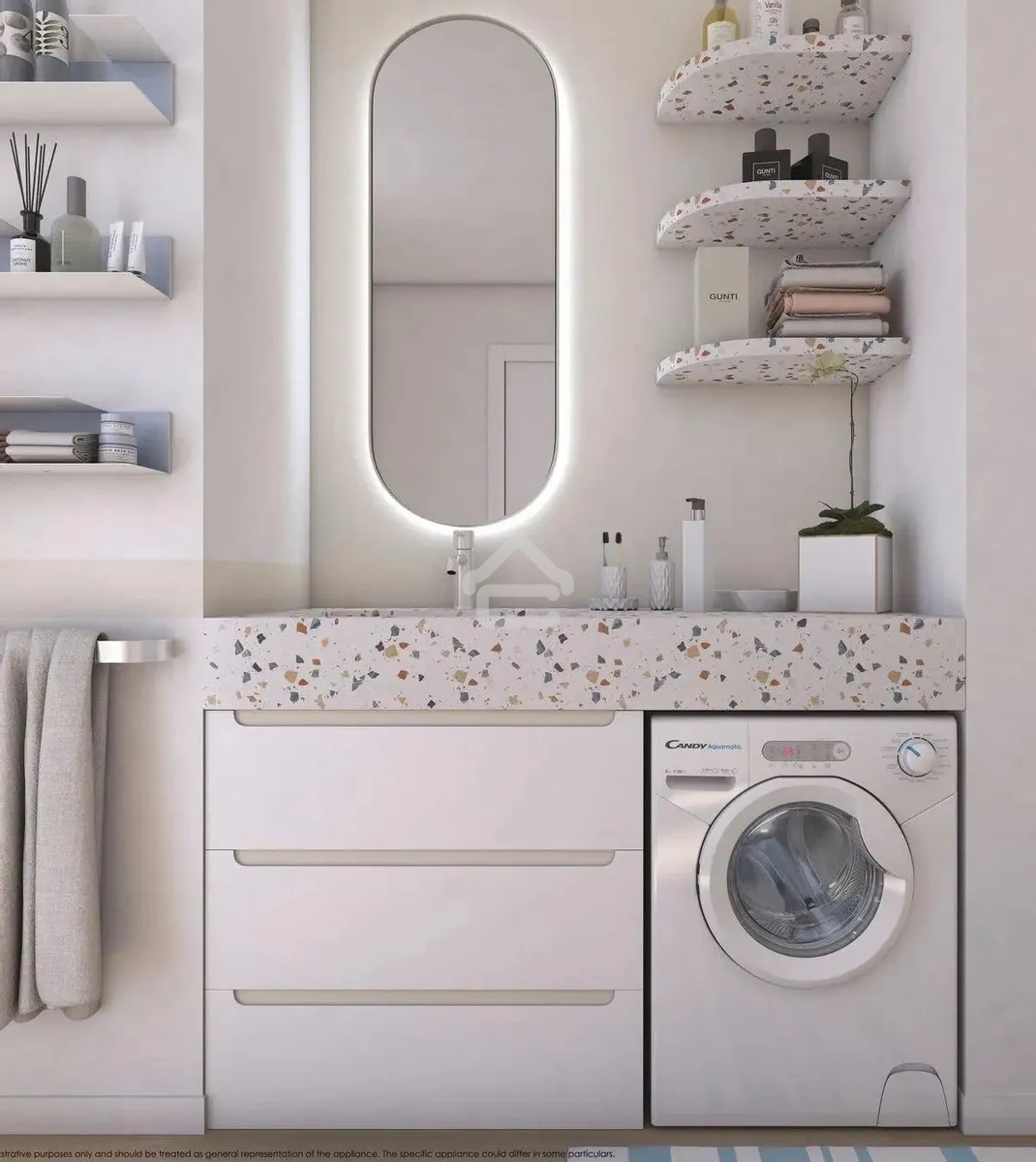 Стиральная машина Candy AQUE 1043D-07 белый, загрузка фронтальная 4 кг, 1000 об/мин., класс: А