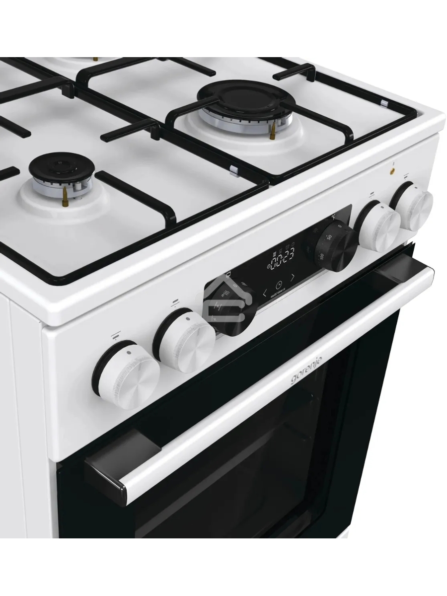 Плита комбинированная Gorenje GK5C60WJ белый, конфорок 4 газовых, духовка 62 л, 50 см x 85 см x 59.4 см