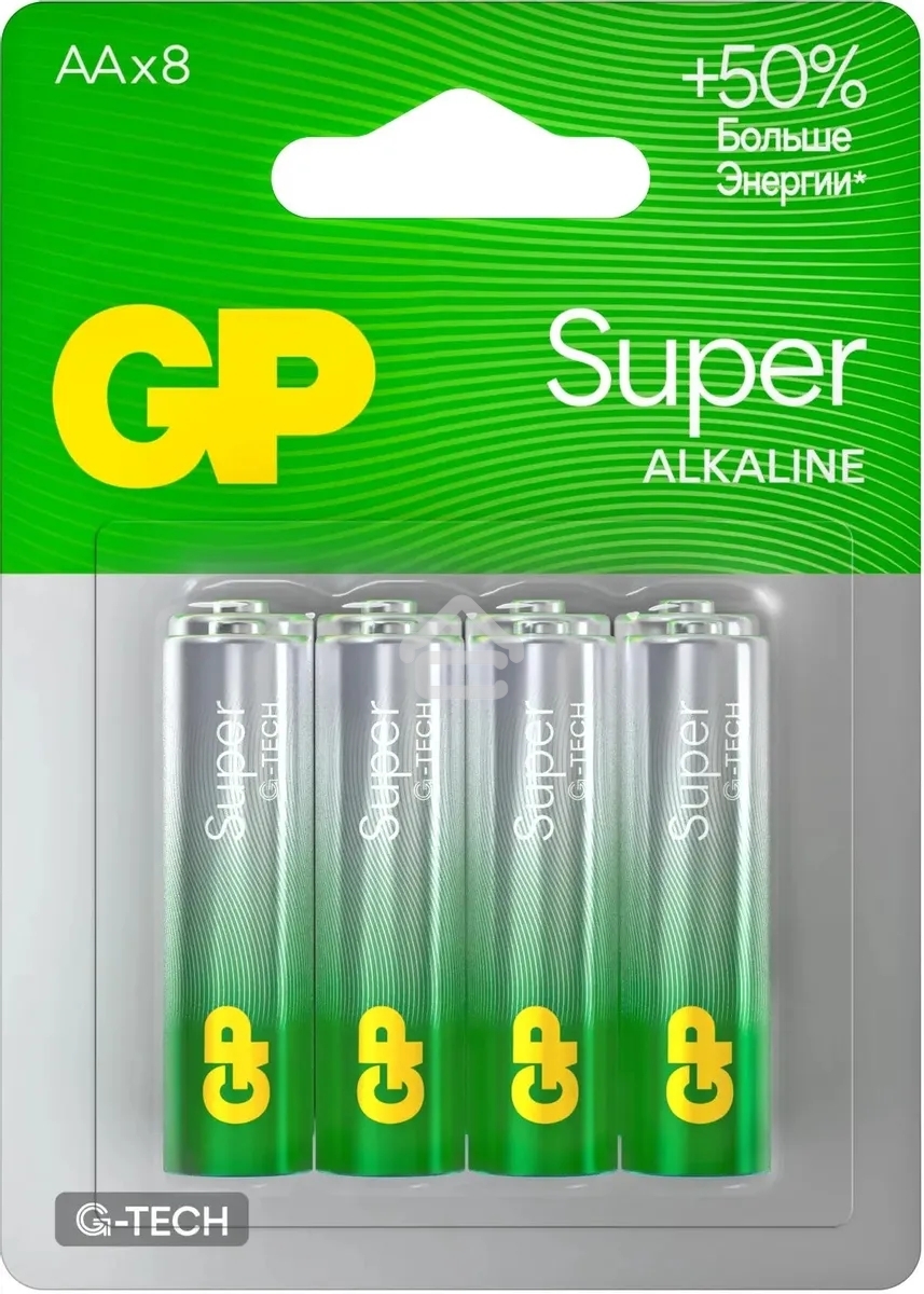Батарея GP Super Alkaline 15AA21-2CRSBC8 AA (8шт) блистер