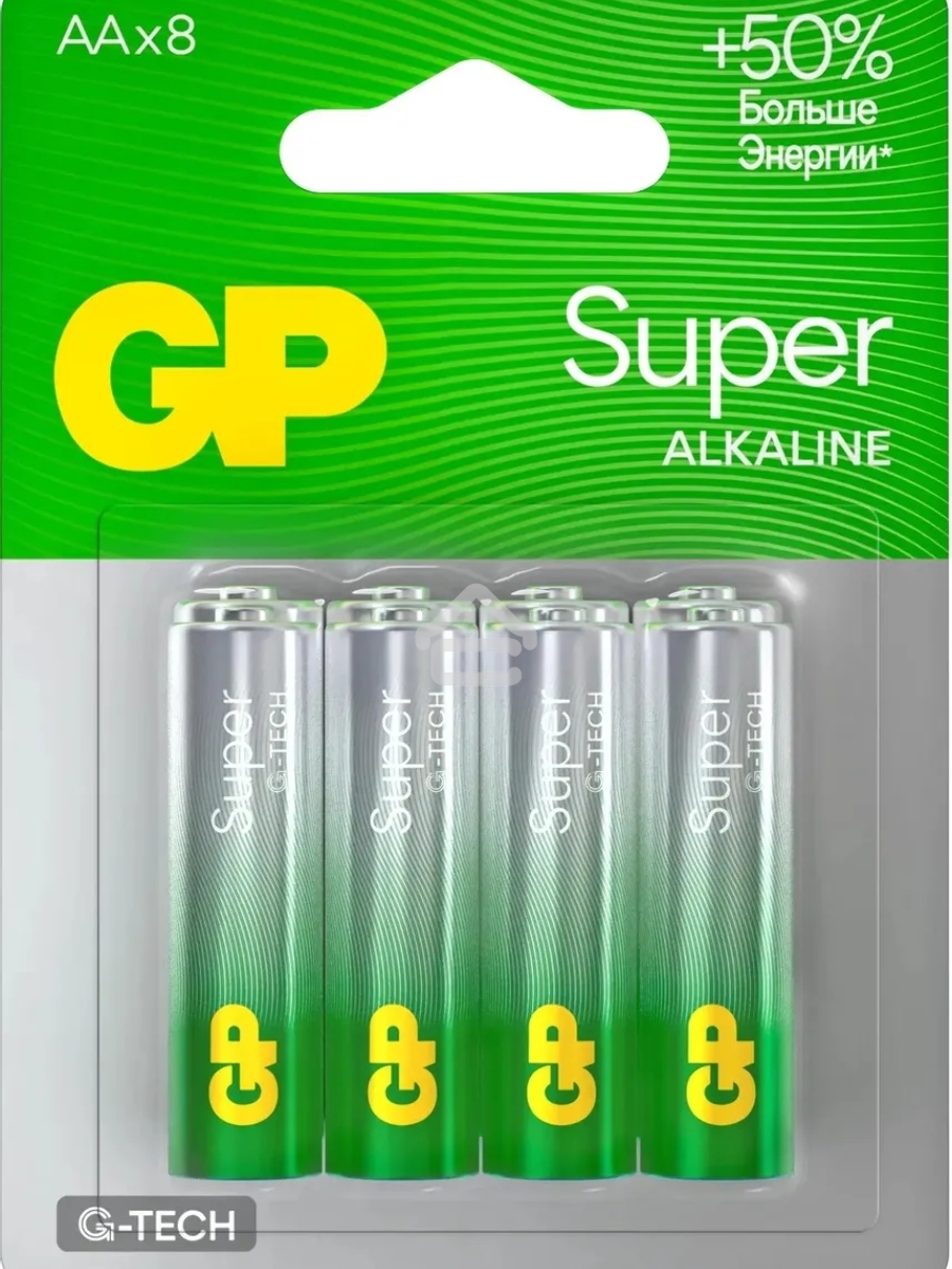 Батарея GP Super Alkaline 15AA21-2CRSBC8 AA (8шт) блистер