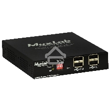 Приемник-декодер DVI, USB2.0 и KVM over IP, сжатие JPEG2000, с PoE MuxLab 500771-RX