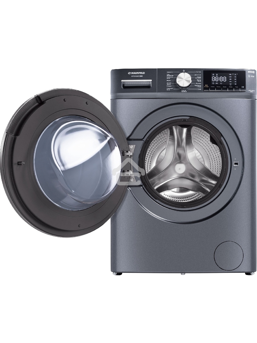 Стиральная машина Maunfeld MFWM1410SB02 темно-серебристый, загрузка фронтальная 10 кг, 1400 об/мин., класс: А+++