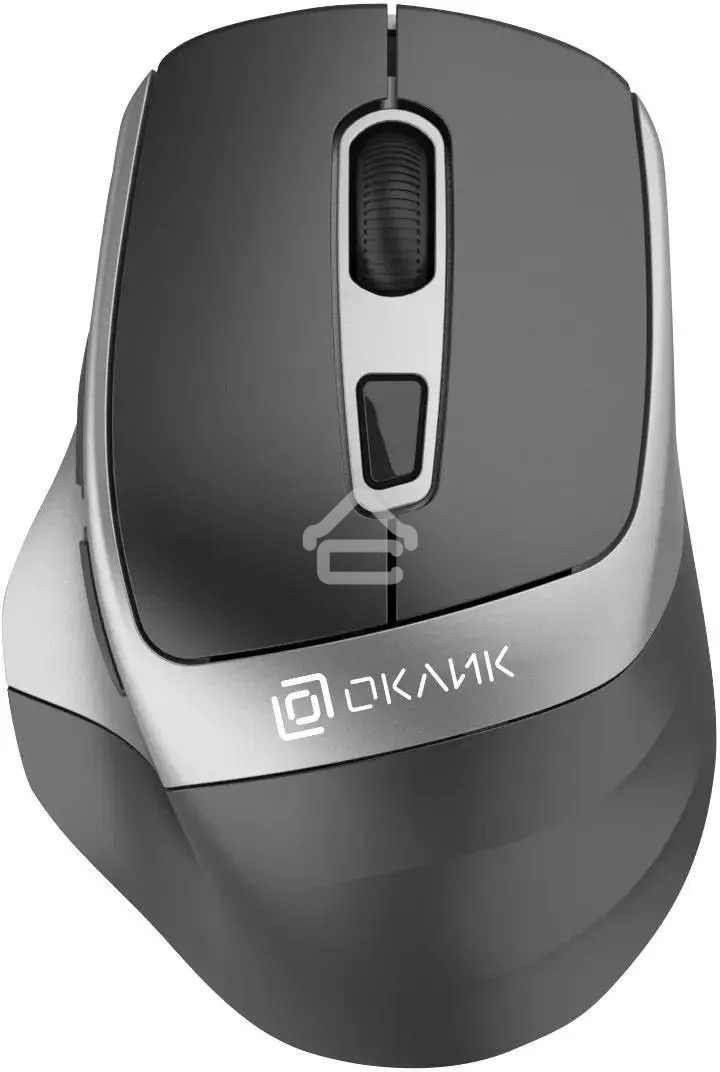 Мышь беспроводная Oklick 516MW черный/серебристый, 1600 dpi, радиоканал, Bluetooth, USB, кнопки - 6