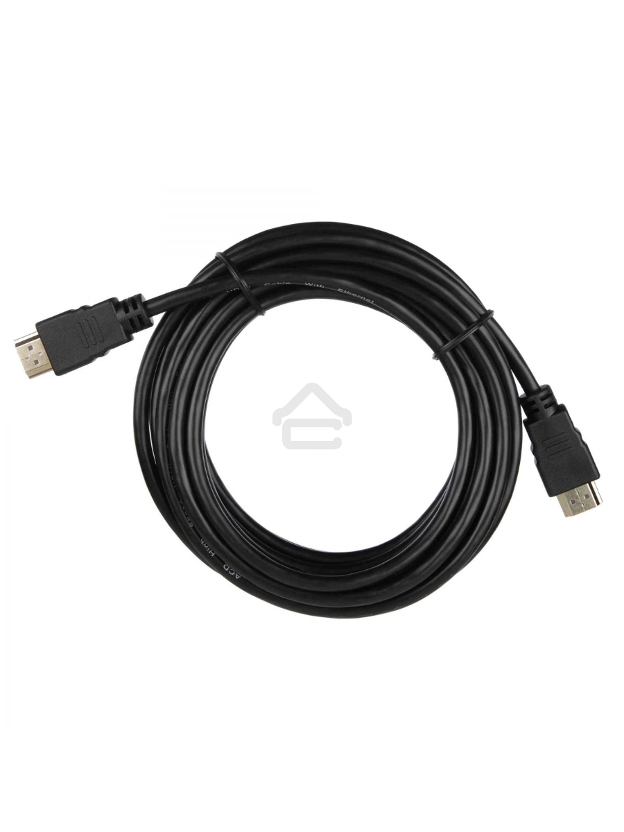 Кабель ACD-DHHM1-50B HDMI 1.4, Golden Plated,19m/19m, черный, 5м (742200)