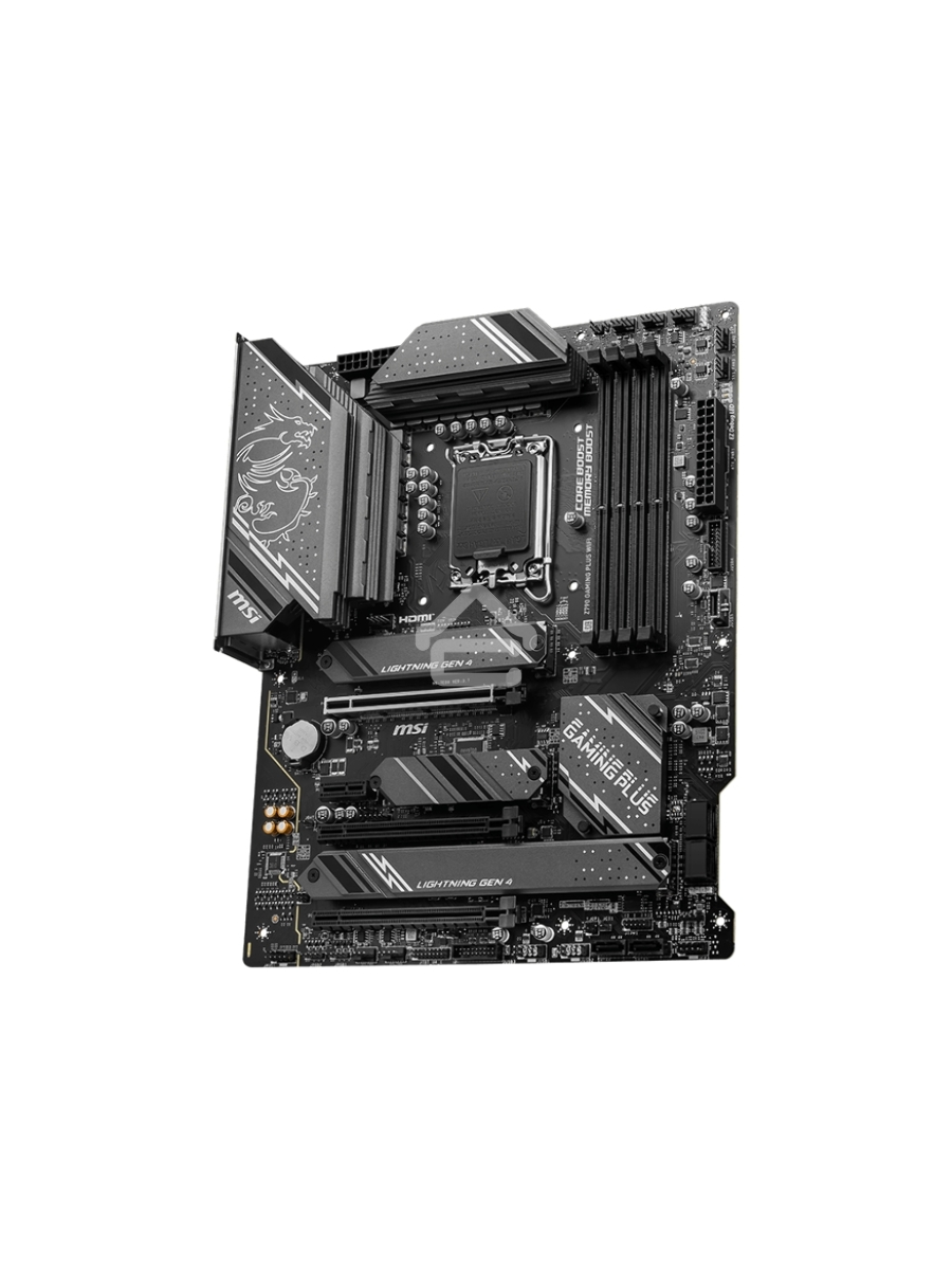 Материнская плата MSI Z790 GAMING PLUS WIFI, LGA 1700, 4xDDR5, 1xPCIe 5.0 x16, 1xPCIe 4.0 x16, 4xM.2, 6xSATA, 1xHDMI, 1xDP, 2.5 Gigabit Ethernet, 7.1 аудио, ATX