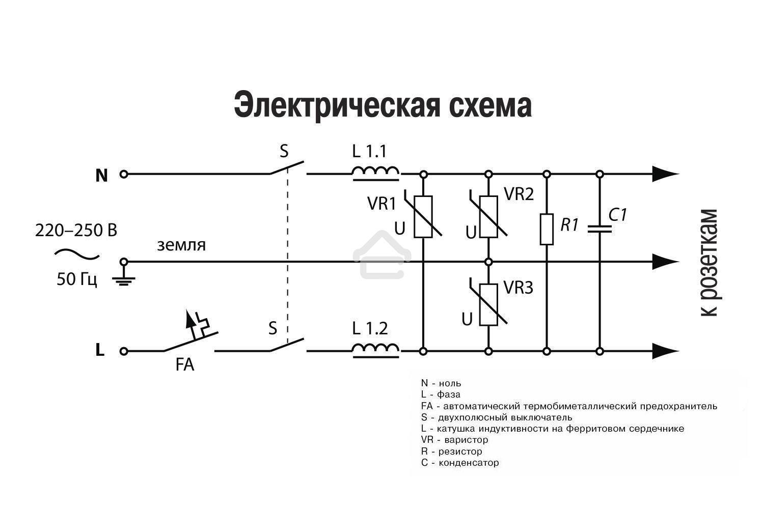 Фильтр-удлинитель PC PRO, 3 м, 6 р, белый, 16А, SPL6-16-P-3M