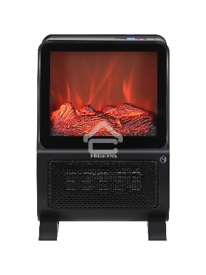 Тепловентилятор HIBERG TSF 3000 B, черный, 2000 Вт, 30 м2, с 3D - камином
