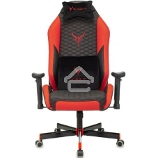 Кресло игровое Knight Neon черный/красный соты эко.кожа с подголов. крестовина металл