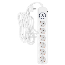 Сетевой фильтр Ippon BK-6-EU-3-10-W 3 м, 6 розеток, белый, коробка