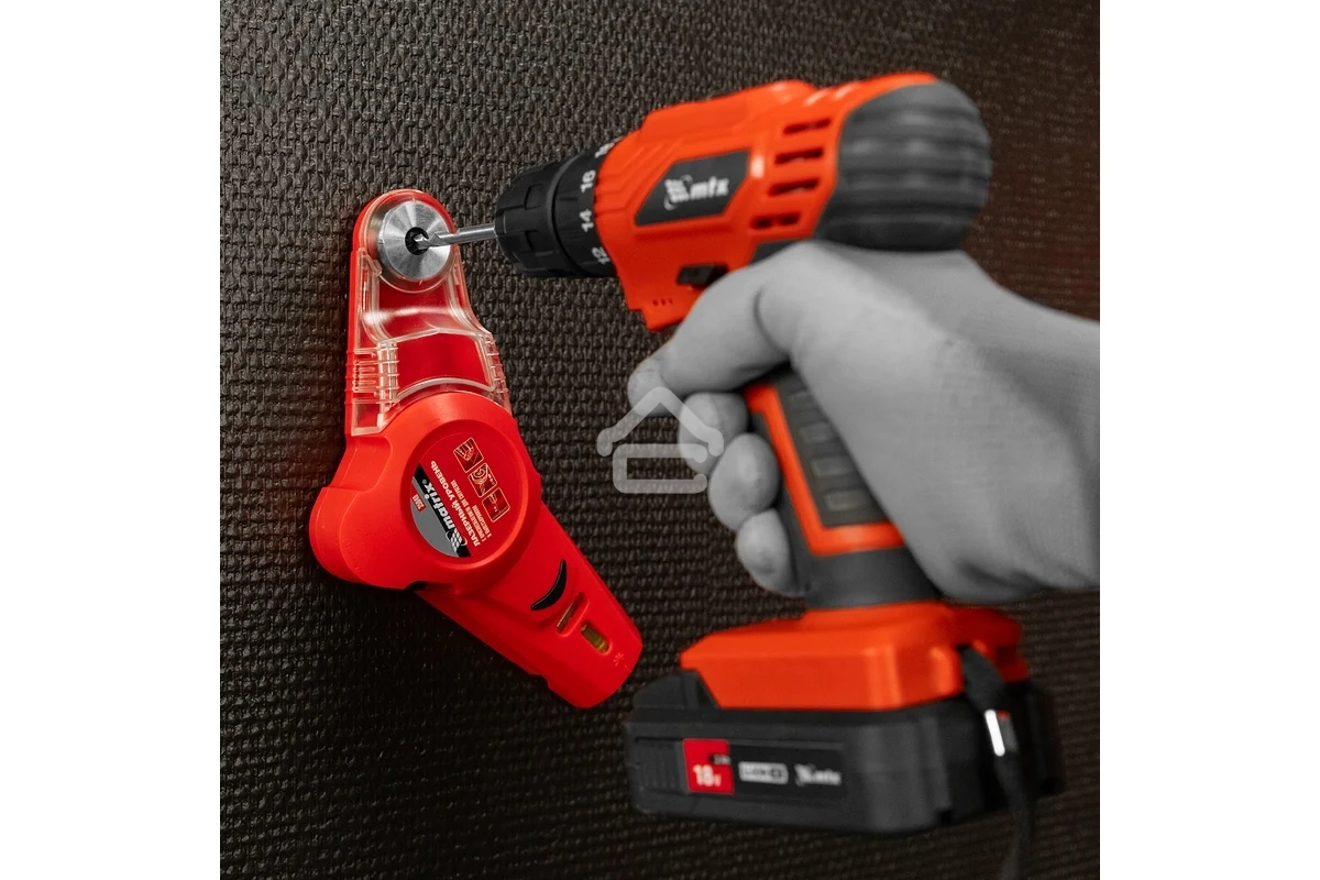 Лазерный уровень Matrix с приспособлением для сверления и пылесборником