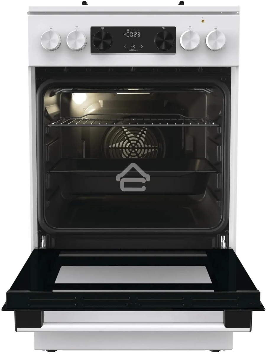 Плита комбинированная Gorenje GK5C60WJ белый, конфорок 4 газовых, духовка 62 л, 50 см x 85 см x 59.4 см