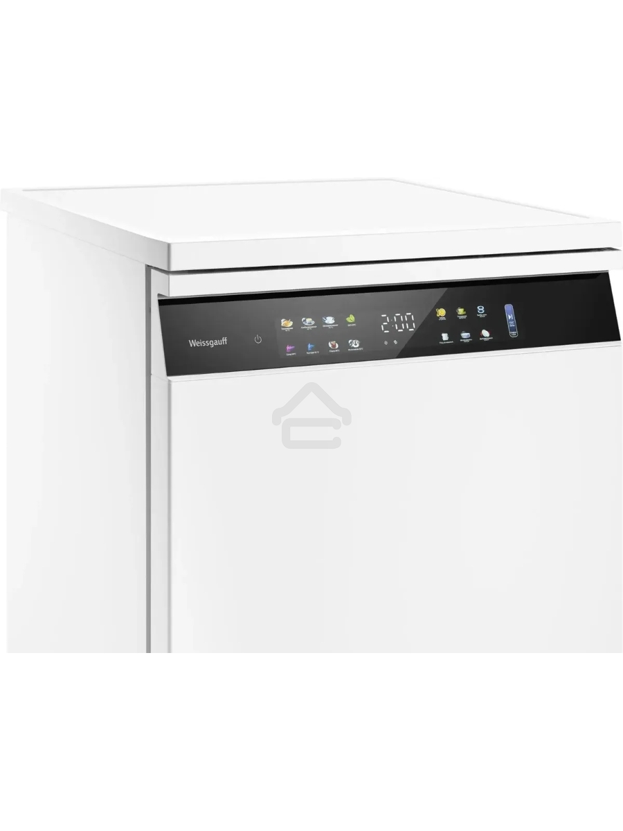 Посудомоечная машина Weissgauff DW 6039 Touch Dual Wash, белый/черный, 59.8 см, 15 компл., 49 дБ, класс A+++