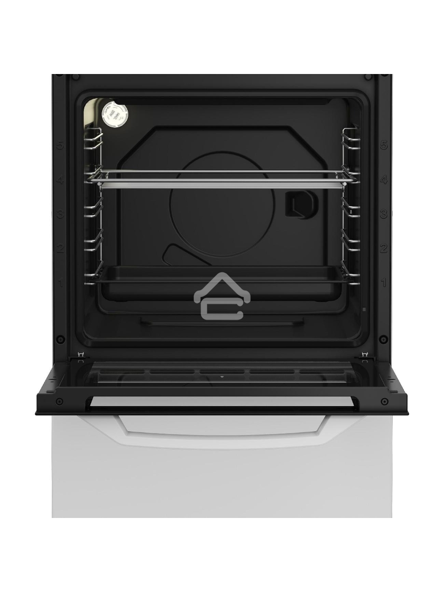 Плита электрическая Beko FFSS57001W белый, конфорок 4 шт, духовка 60 л, 50 см x 85 см x 60 см