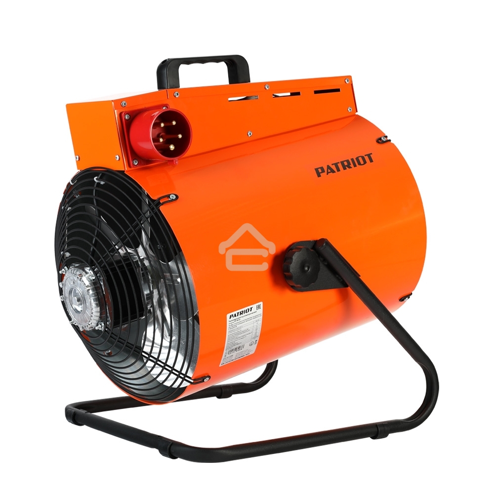 Тепловентилятор электрический Patriot PT-R 15, оранжевый/черный, 15 кВт, 150 м2, 380В, терморегулятор