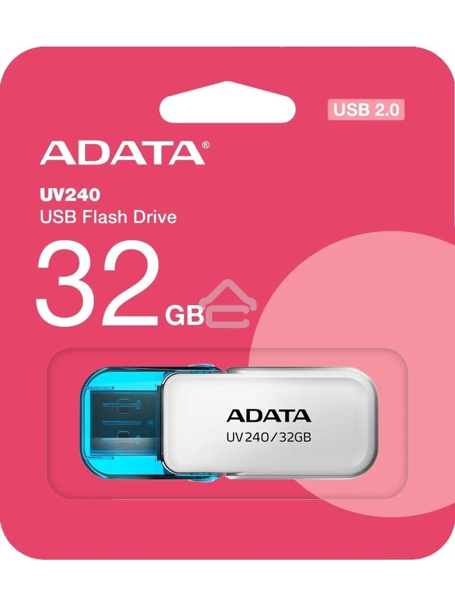 Флеш диск 32GB ADATA UV240, USB 2.0, Белый