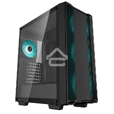 Компьютерный корпус Deepcool CC560 V2 черный без БП ATX 4x120мм 1xUSB 2.0 1xUSB 3.0 audio bott PSU
