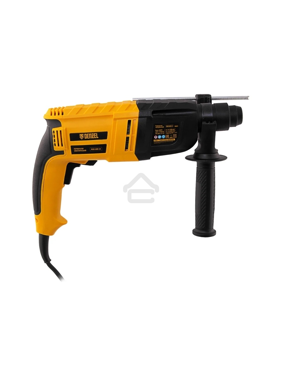Перфоратор электрический RHH-600-22, SDS-plus, 600 Вт, 2,5 Дж, 2 реж. Denzel