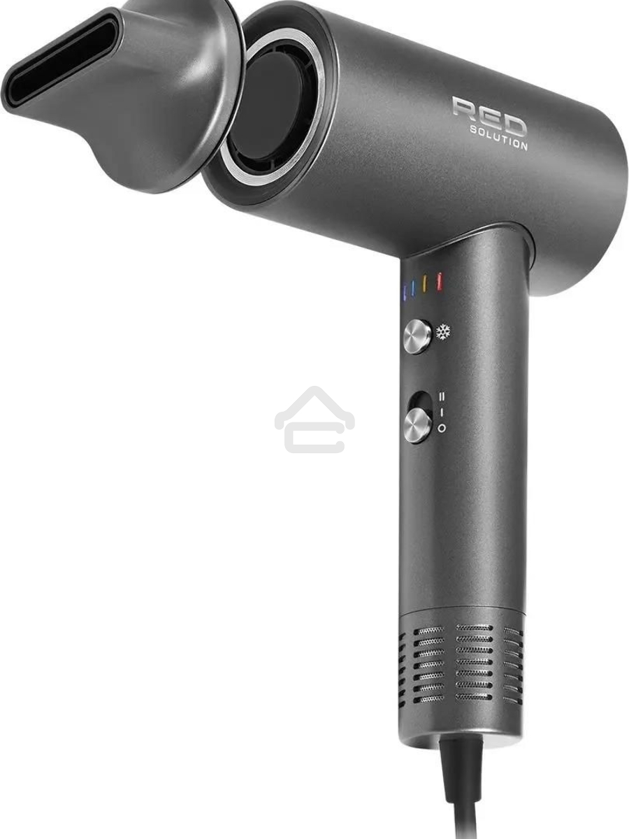 Фен Red Solution RF-510, 1400Вт, серый/серебристый