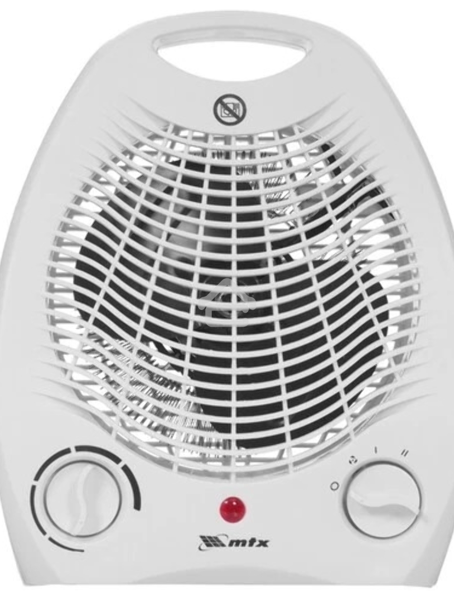 Тепловентилятор MTX FHS-2000, белый, 1000/2000 Вт, 25 м2, термостат