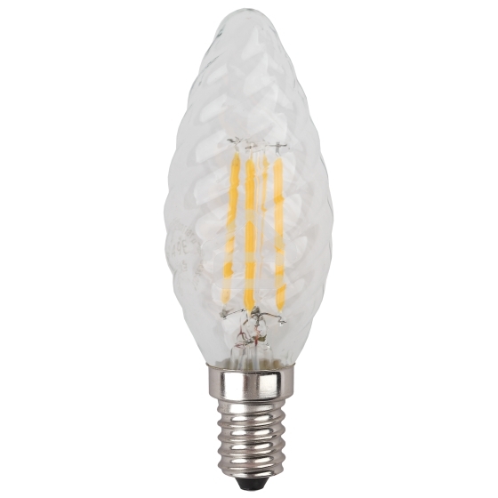 Лампа светодиодная ЭРА Б0027936 F-LED BTW-5W-840-E14 свеча витая, филамент