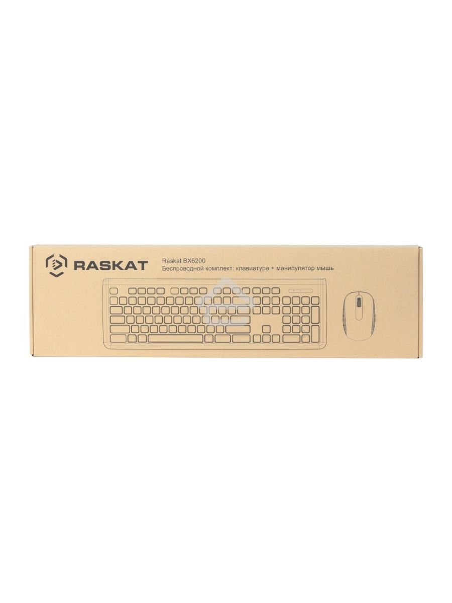 Комплект клавиатура и мышь ACD Комплект беспроводной Raskat BX6200 ACD-BX6200-RBB Клавиатура Raskat AX620 черная, 103 клавиши, ACD-BX6200-RBB защита от влаги, Мышь Raskat MX36 черная, оптическая, 1200dpi, 3 кнопки, 2.4GHz USB Nano до 10м, brown box {20}