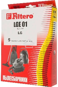 Пылесборники Filtero LGE 01 Standard,  двухслойные,  5 шт., для пылесосов LG
