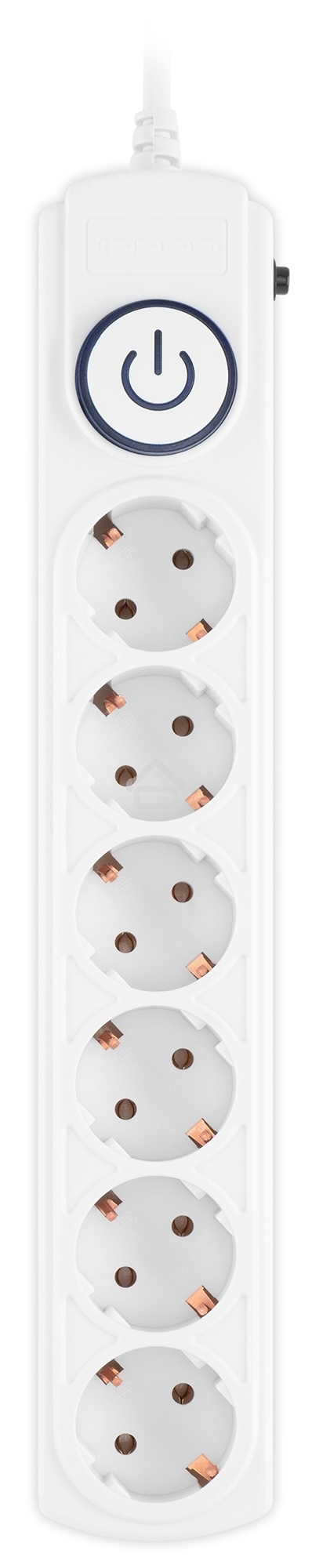 Сетевой фильтр Ippon BK-6-EU-3-10-W 3 м, 6 розеток, белый, коробка