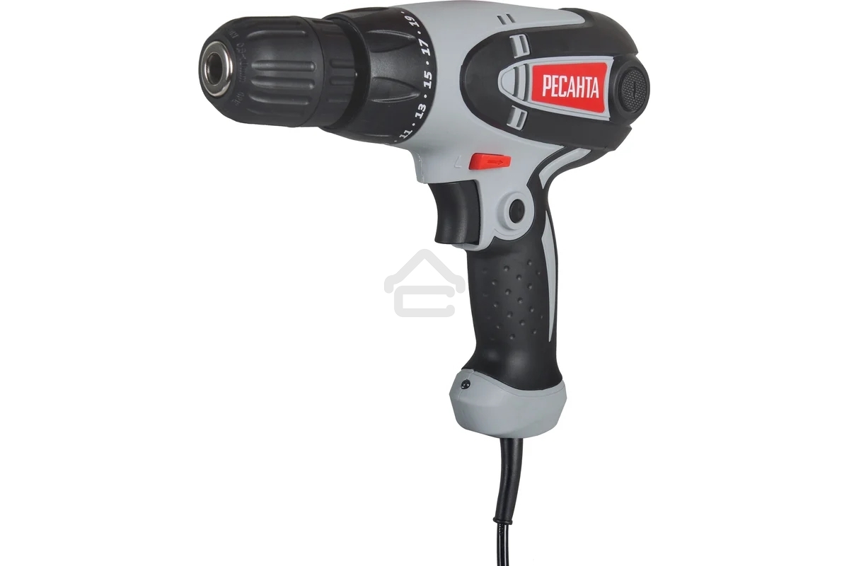 Дрель-шуруповерт Ресанта СШ-550-1 75/16/2, Сетевая, 550Вт