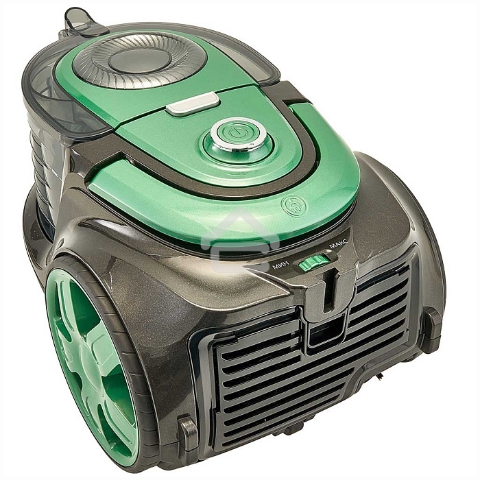 Пылесос DELTA DL-0854 черный/зеленый, 300/2400 Вт, уборка сухая, пылесборник контейнер, 4 л