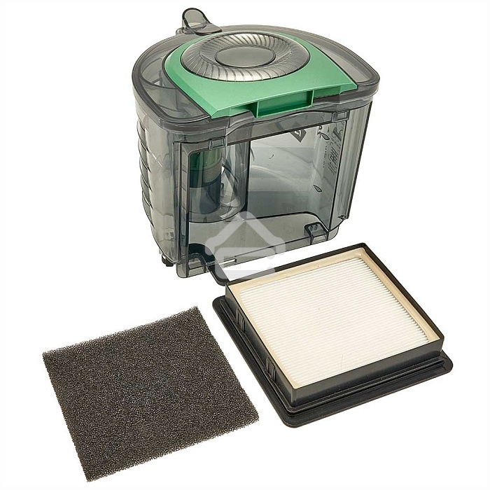 Пылесос DELTA DL-0854 черный/зеленый, 300/2400 Вт, уборка сухая, пылесборник контейнер, 4 л