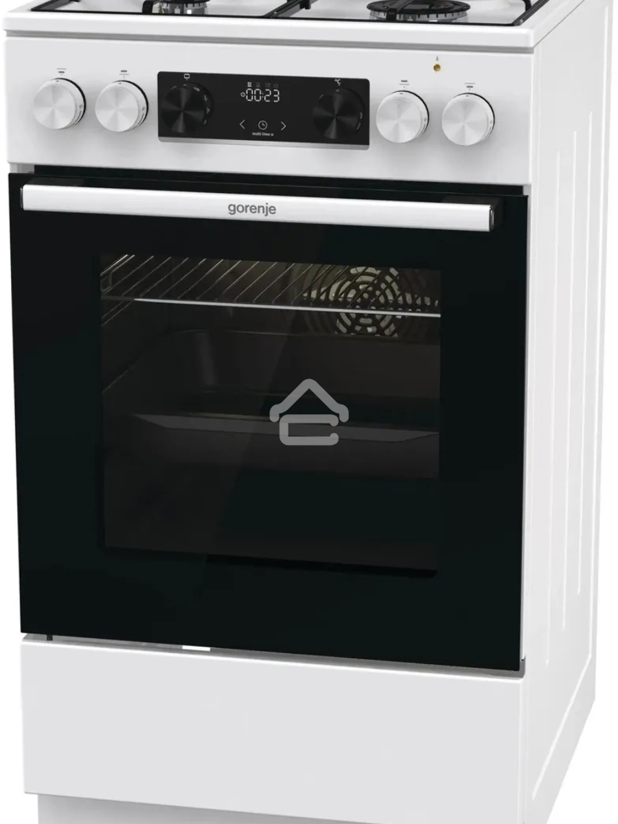 Плита комбинированная Gorenje GK5C60WJ белый, конфорок 4 газовых, духовка 62 л, 50 см x 85 см x 59.4 см