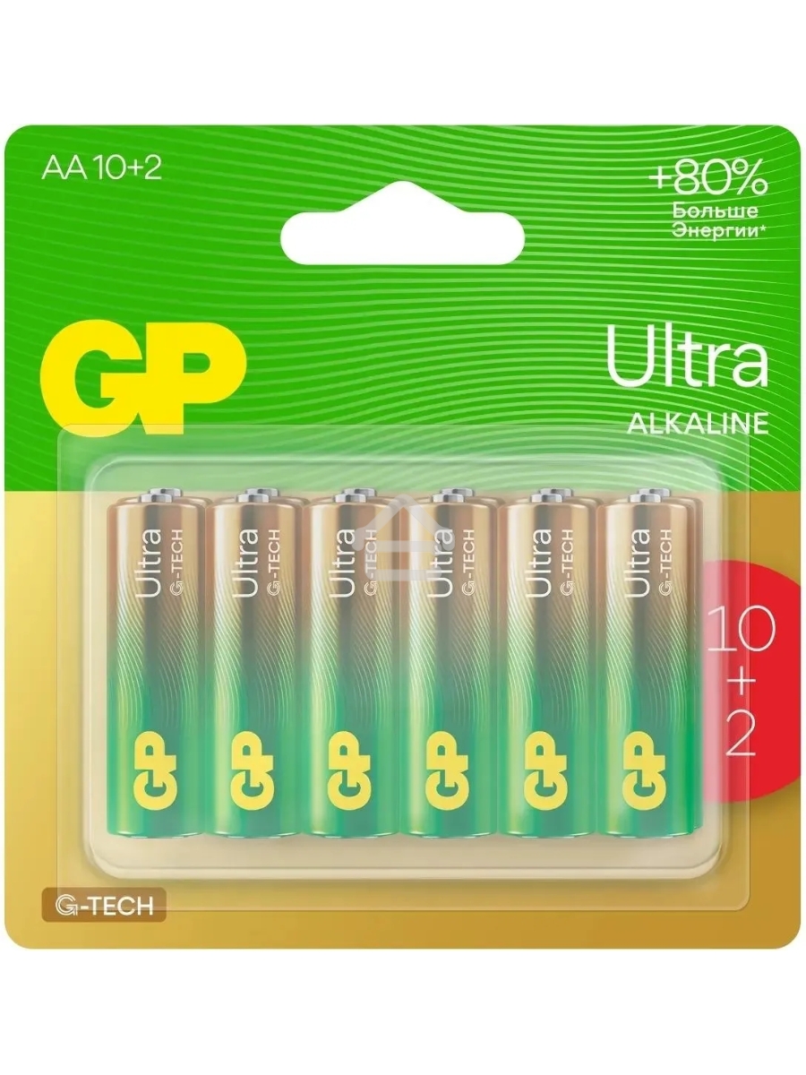 Батарея GP Ultra 15AUA21-2CRSBC12 AA (12шт) блистер