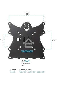 Кронштейн Kromax CASPER-204 черный 20