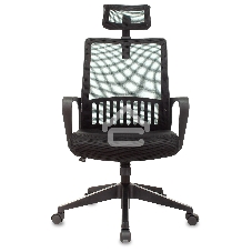 Кресло офисное Бюрократ MC-201-H/TW-11 черный TW-11, спинка сетка