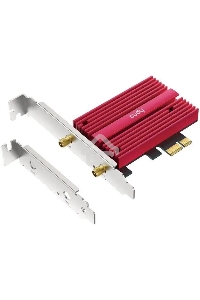 Сетевой адаптер Wi-Fi + Bluetooth Cudy WE4000 АХ5400 PCI Express (ант.внеш.съем) 1ант.