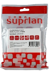 Панель Suprlan 10-0334-1, лицевая со шторкой 80x80, 2xKeystone ABS пластик, белый