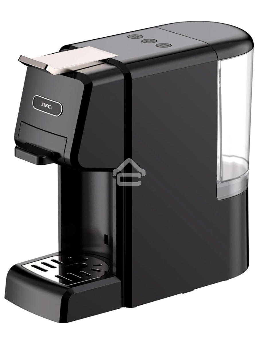 Кофеварка капсульная JVC JK-CF45 чёрный, исп. кофе - капсулы Nespresso, Dolce Gusto/молотый, 0.6 л, 1350 Вт, 19 бар