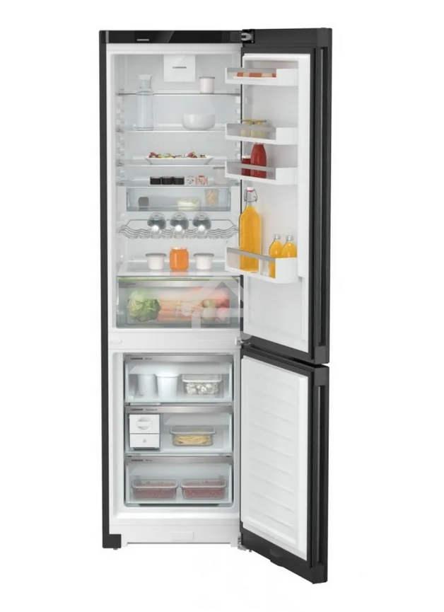 Холодильник Liebherr CNBDC 573I-22 001 черная нержавеющая сталь двухкамерный 266/94л морозилка снизу