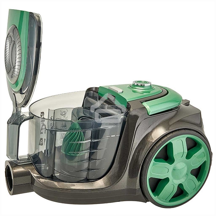 Пылесос DELTA DL-0854 черный/зеленый, 300/2400 Вт, уборка сухая, пылесборник контейнер, 4 л